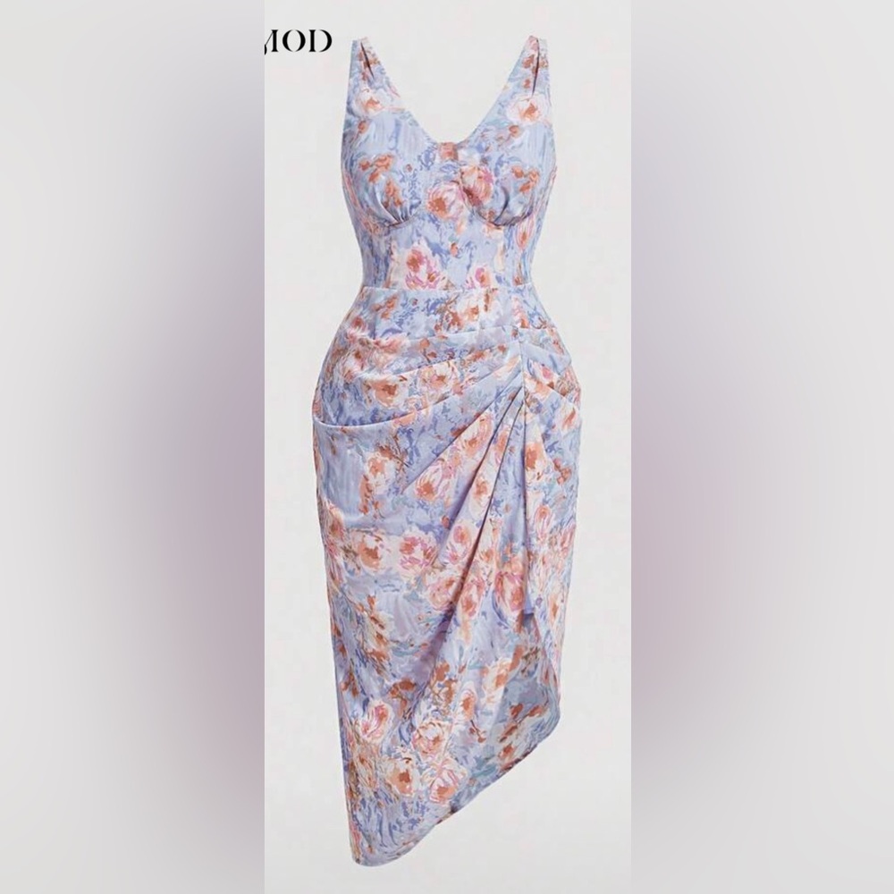 Floral Blue Dress